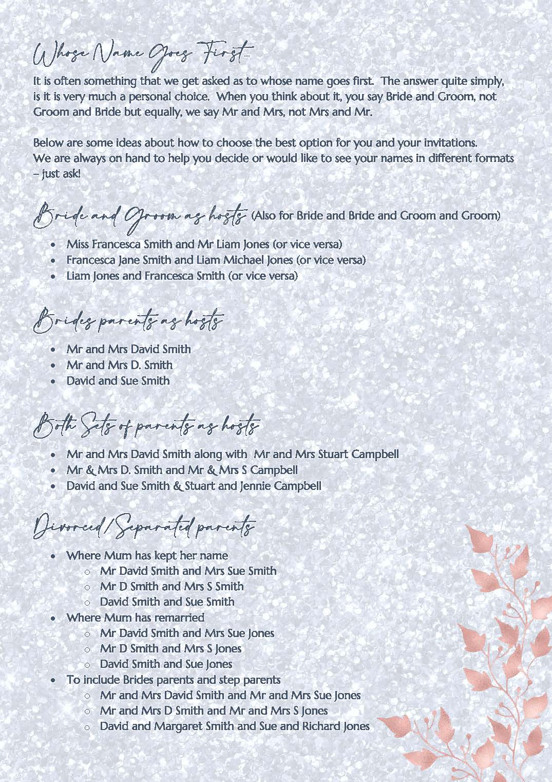 Whose Name goes first - Page 1